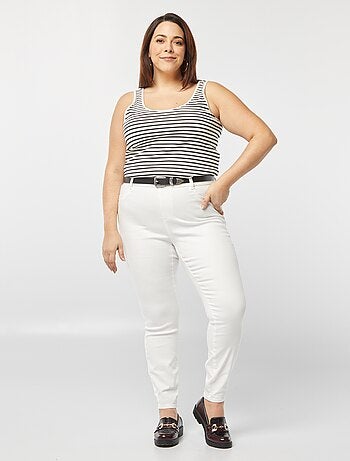 Regular stretchjegging met hoge taille