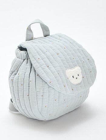 Rugzak van luchtige, losgeweven katoen met print