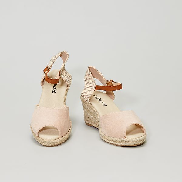 Sandalen met sleehak null - Beige - Kiabi - 18,00€