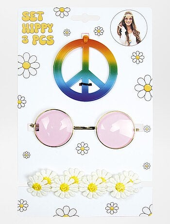 Set met hippie-accessoires