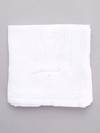 Set van 2 luierdoeken ´Konijn´ - Kiabi