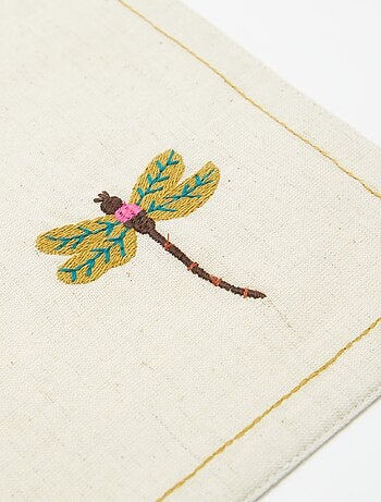 Set van 2 placemats van gemengd linnen - Kiabi Home