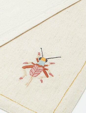 Set van 2 placemats van gemengd linnen - Kiabi Home