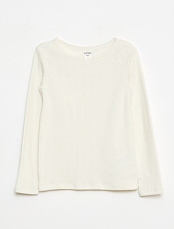 Set van 2 thermoregulerende T-shirts van pointelle tricot