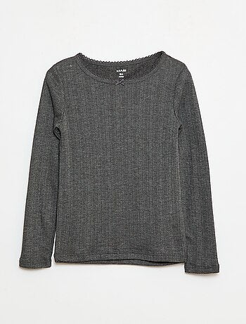 Set van 2 thermoregulerende T-shirts van pointelle tricot