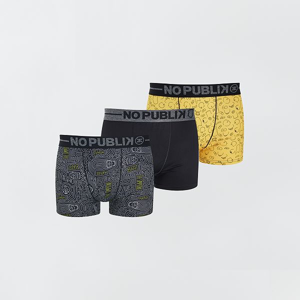 Set van 3 boxershorts 'The Simpsons' Herenkleding - GEEL - Kiabi - 12,00€