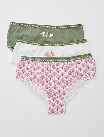 Set van 3 onderbroekjes met print 'Petit Béguin'