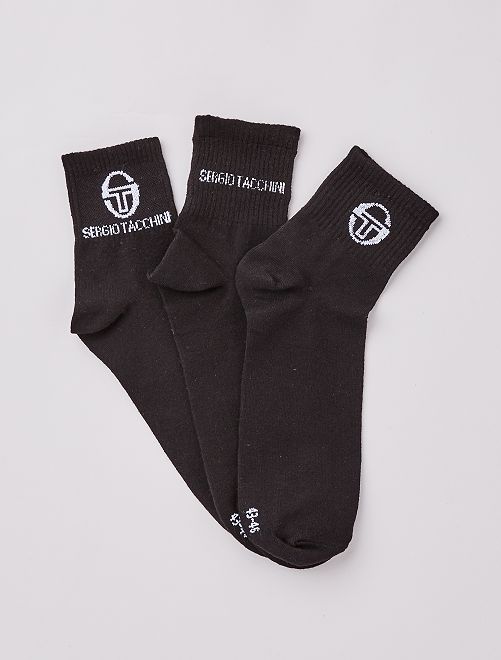 Set van 3 paar sokken 'Sergio Tacchini'                             zwart 
