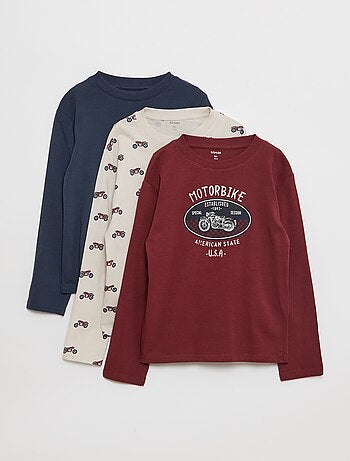 Set van 3 T-shirts met print