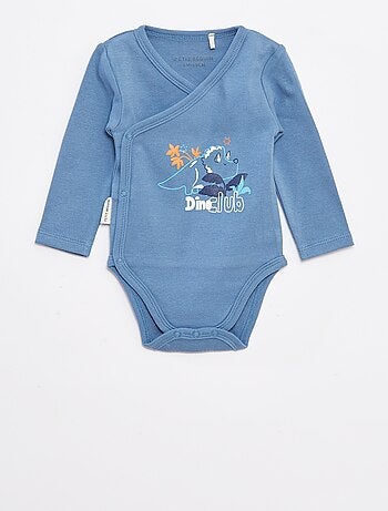 Setje - Rompertjes met print en lange mouwen - 2-delig