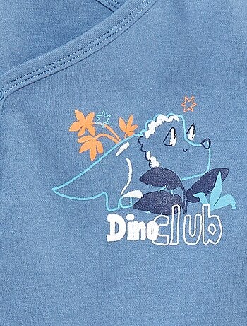 Setje - Rompertjes met print en lange mouwen - 2-delig