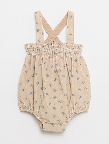 Setje - Short met bretels + T-shirt + kousenbroek - 3-delig
