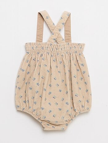Setje - Short met bretels + T-shirt + kousenbroek - 3-delig