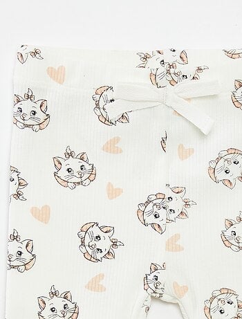 Setje - T-shirt + legging met ribbeltextuur 'Marie' - 2-delig