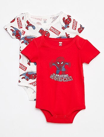 Setje Marvel/Spider-Man-rompertjes - 2 stuks