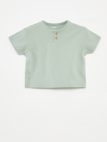 Setje met 2 effen T-shirts met korte mouw