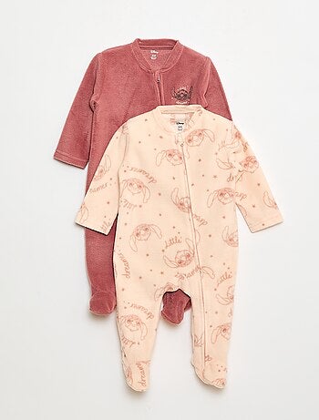 Setje met 2 fleece pyjama's 'Stitch' - 2-delig
