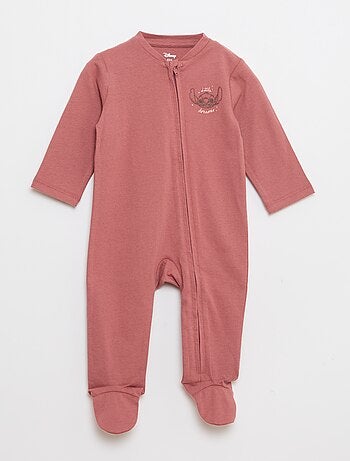 Setje met 2 lichte slaappakjes met rits 'Stitch'