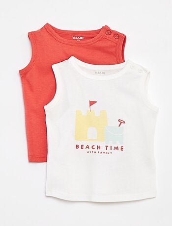 Setje met 2 mouwloze tops