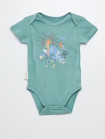 Setje met 2 'Petit Béguin'-rompertjes met print