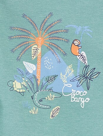 Setje met 2 'Petit Béguin'-rompertjes met print