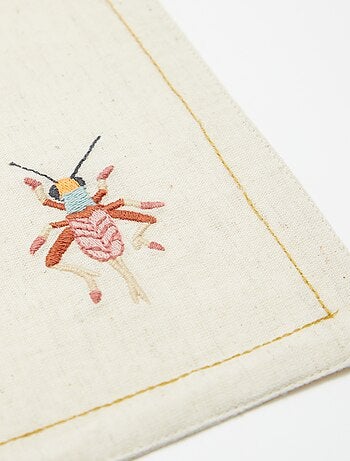 Setje met 2 placemats van linnenmix - Kiabi Home