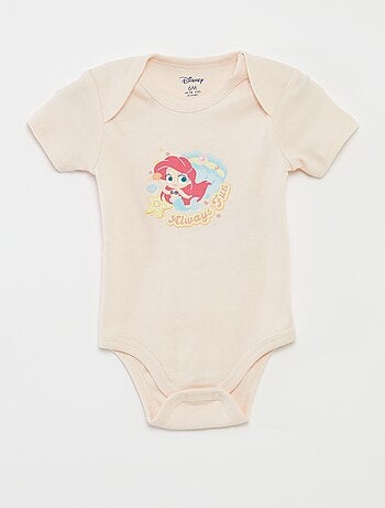 Setje met 2 rompertjes met korte mouw 'Disney-prinsessen'