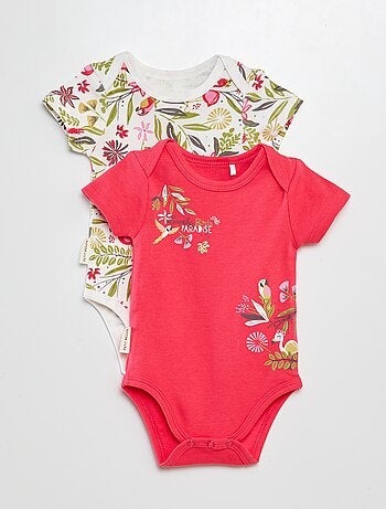 Setje met 2 rompertjes met print