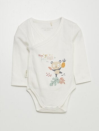 Setje met 2 rompertjes van jersey met print