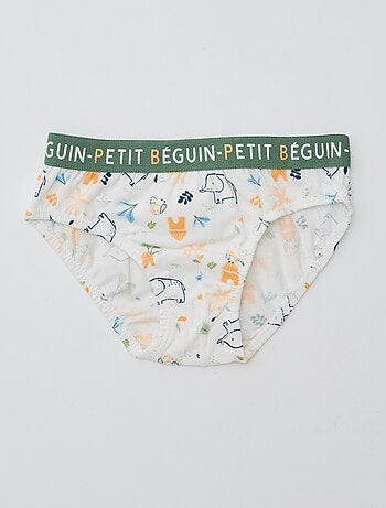 Setje met 3 slips met print 'Petit Béguin'