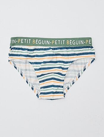 Setje met 3 slips met print 'Petit Béguin'
