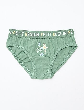 Setje met 3 slips met print 'Petit Béguin'