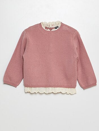 Setje met legging + trui met borduursel - 2-delig