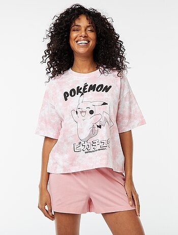 Setje met T-shirt + short met Pokemon-print - 2-delig