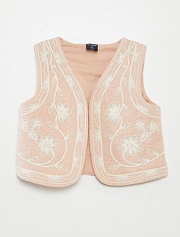 Setje: T-shirt + legging + mouwloos jasje - 3-delig