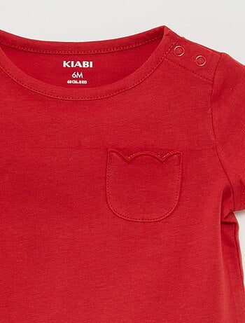 Setje van 2 effen T-shirts