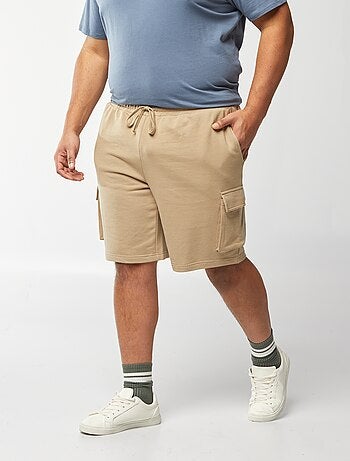 Short van dunne joggingstof met zakken