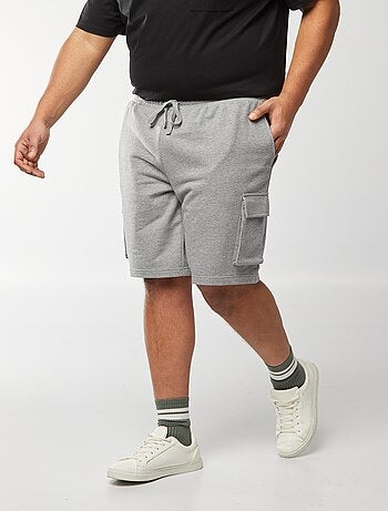 Short van dunne joggingstof met zakken