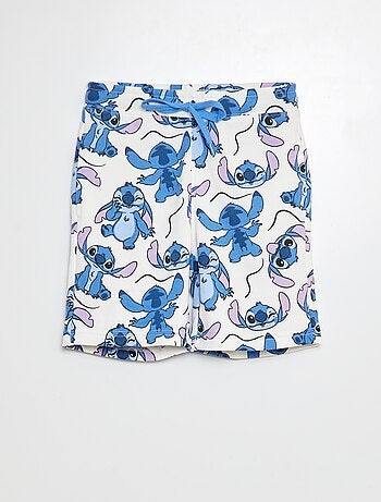 Short van joggingstof met Stitch-print