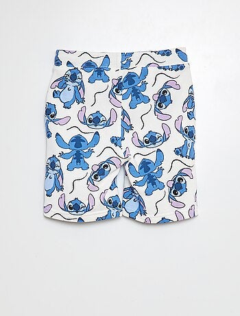 Short van joggingstof met Stitch-print