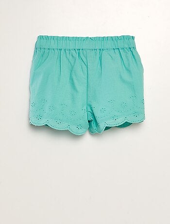 Short van katoenen voile