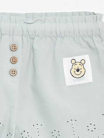 Short van katoenen voile met broderie anglaise 'Disney'