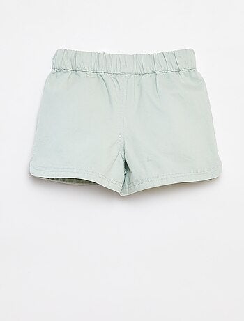 Short van keperstof met elastische tailleband