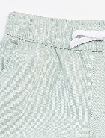 Short van keperstof met elastische tailleband