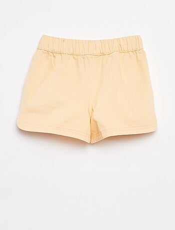 Short van keperstof met elastische tailleband