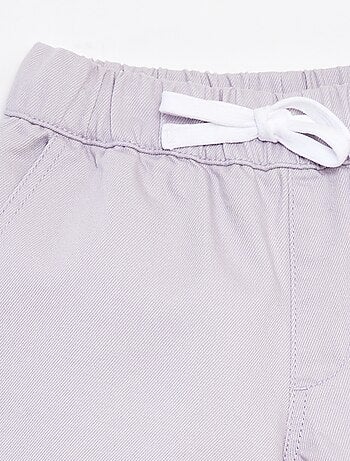 Short van keperstof met elastische tailleband