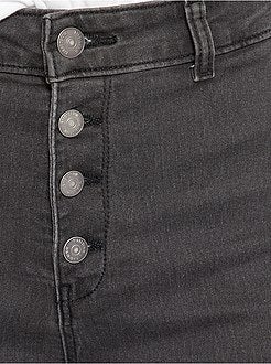 Skinny jeans met een gulp met knopen - Kiabi