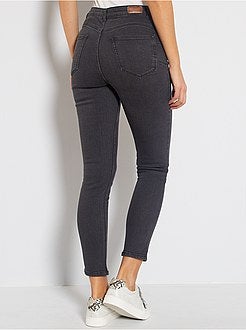 Skinny jeans met een hoge taille, lengtemaat 28 - Kiabi