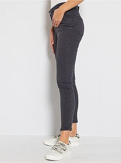 Skinny jeans met een hoge taille, lengtemaat 28 - Kiabi