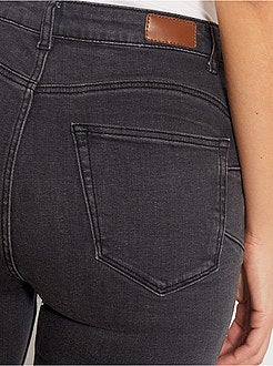 Skinny jeans met een hoge taille, lengtemaat 28 - Kiabi